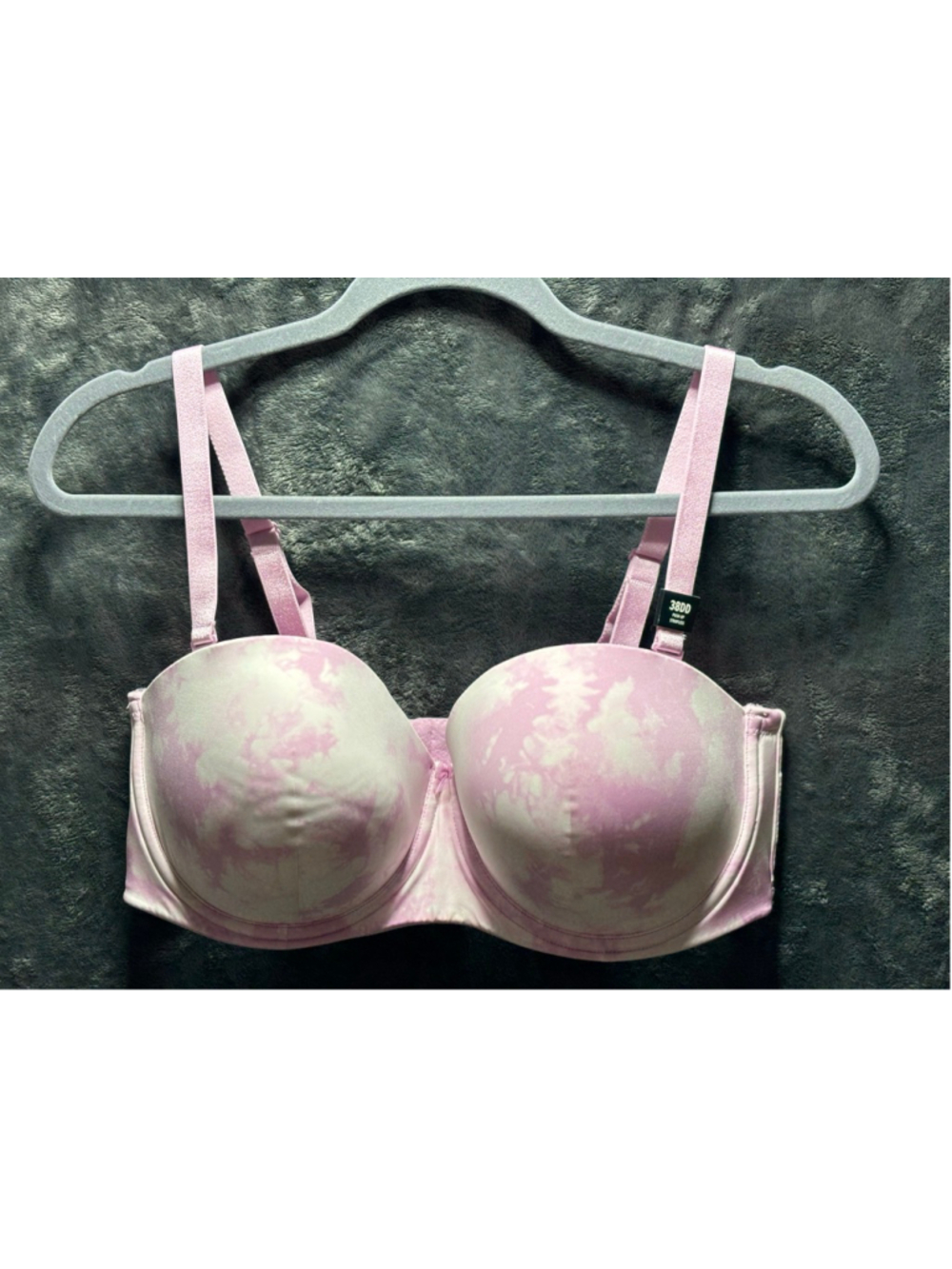 Torrid Bombshell Push Up Strapless Multiway Bra Lilac Tie Dye NWT 38DD Coquette